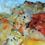 Треска с лаймом и имбирем