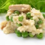 Ризотто с зеленым горошком и куриным филе